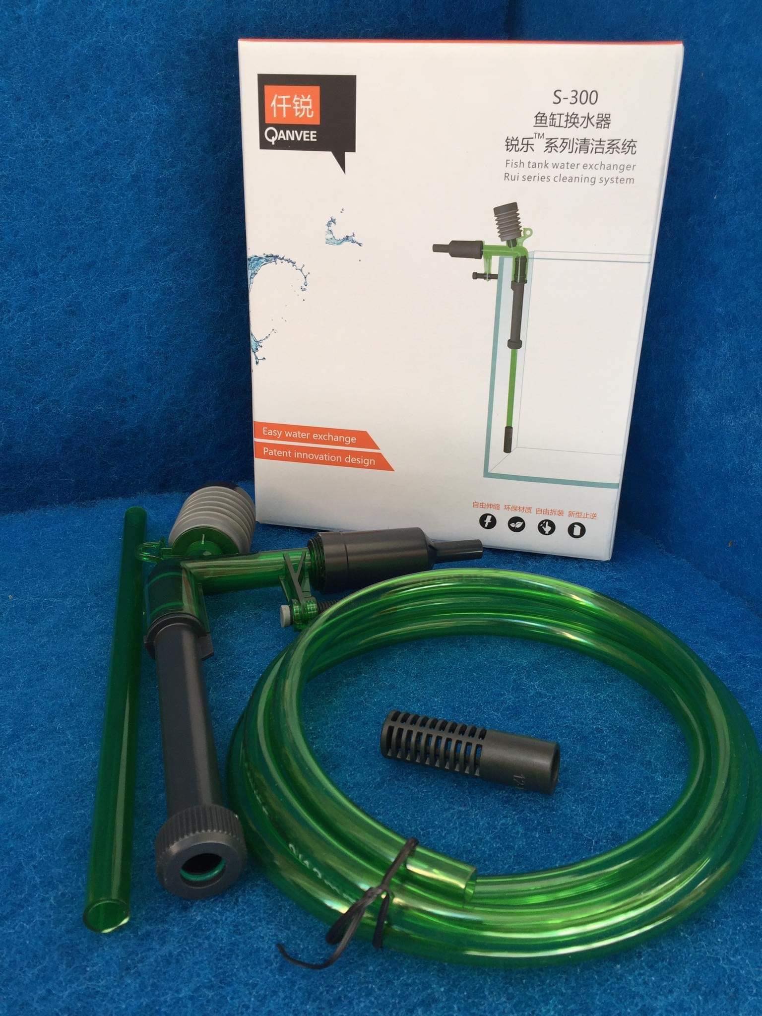 Hút đáy thay nước hồ cá cao cấp Qanvee S300 - S600